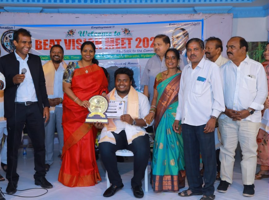 మద్దిరాల గ్రామానికి చెందిన దండే శివ ప్రసాద్‌కు జాతీయ స్థాయి విద్యా ప్రతిభకు ఘన సన్మానం