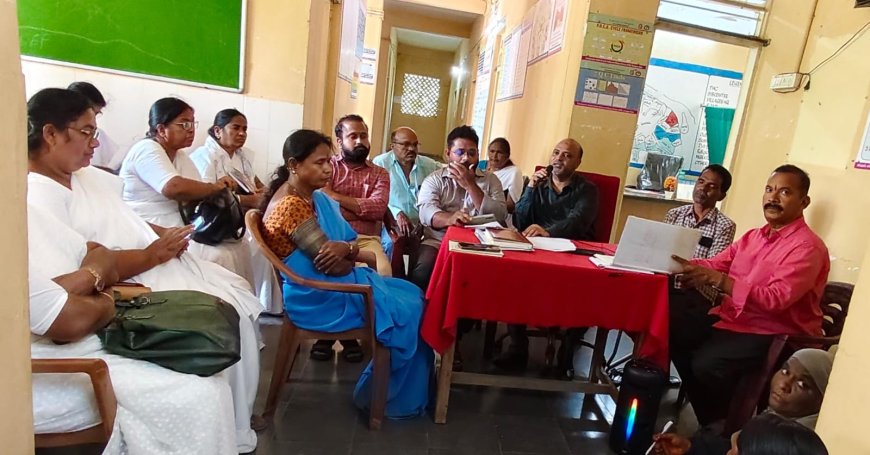 PHC ఉప్పెర్ నందు పీర్ ఎడ్యుకేషన్ పై ఆశా కార్యకర్తలు మరియు హెల్త్ సిబ్బందికి శిక్షణ