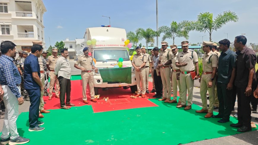 సూర్యాపేట జిల్లా పోలీసు శాఖకు అందుబాటులోకి మొబైల్ ఫోరెన్సిక్ వ్యాన్.