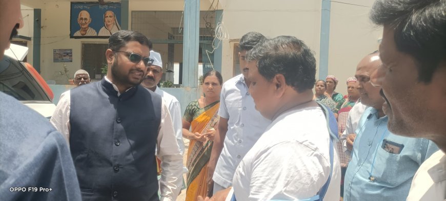 బీసీ కాలనీలో ప్రాథమిక పాఠశాలను త్వరగా పూర్తి చేయాలి కలెక్టర్ కు గ్రామ  సర్పంచ్ విజ్ఞప్తి.