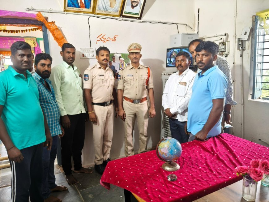 మానాయకుంట గ్రామంలో సీసీ కెమెరాలు ఏర్పాటు చేసిన సర్పంచ్ నాగయ్య