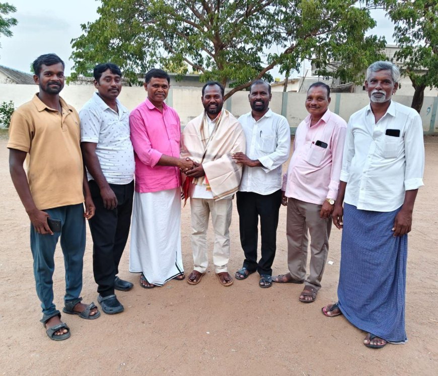 మానవపాడు మండలం ఎమ్మార్పీఎస్ నూతన ఇంచార్జ్ గా శాంతకుమార్ 
