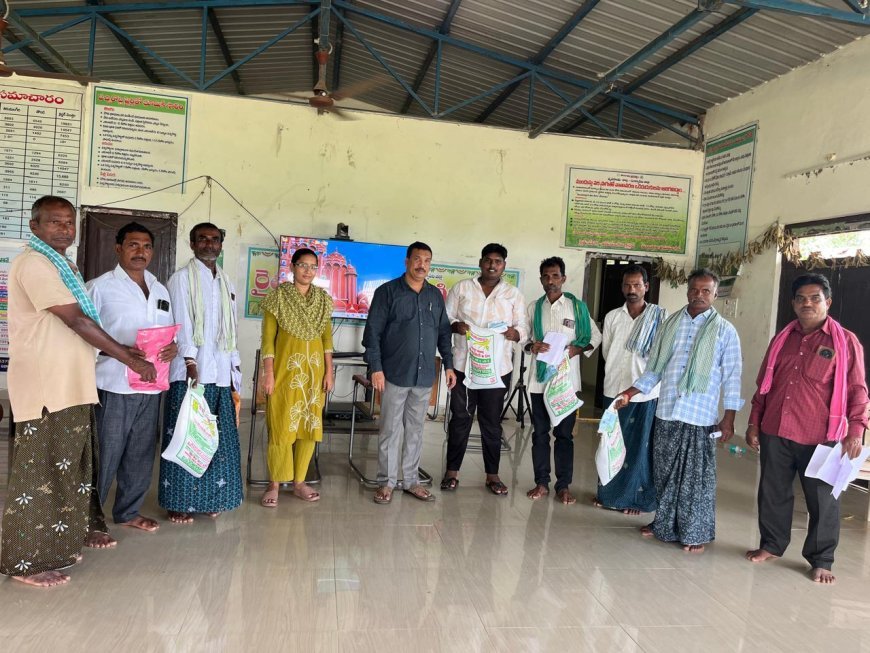 సబ్సిడీ మినుముల ప్యాకెట్లు పంపిణీ