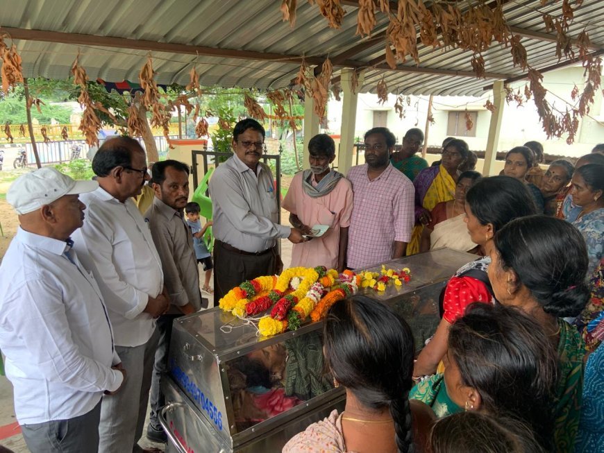 ఆశా కార్యకర్త మృతి ....వారి కుటుంబానికి అండగా నిలిచిన వైద్యశాఖ
