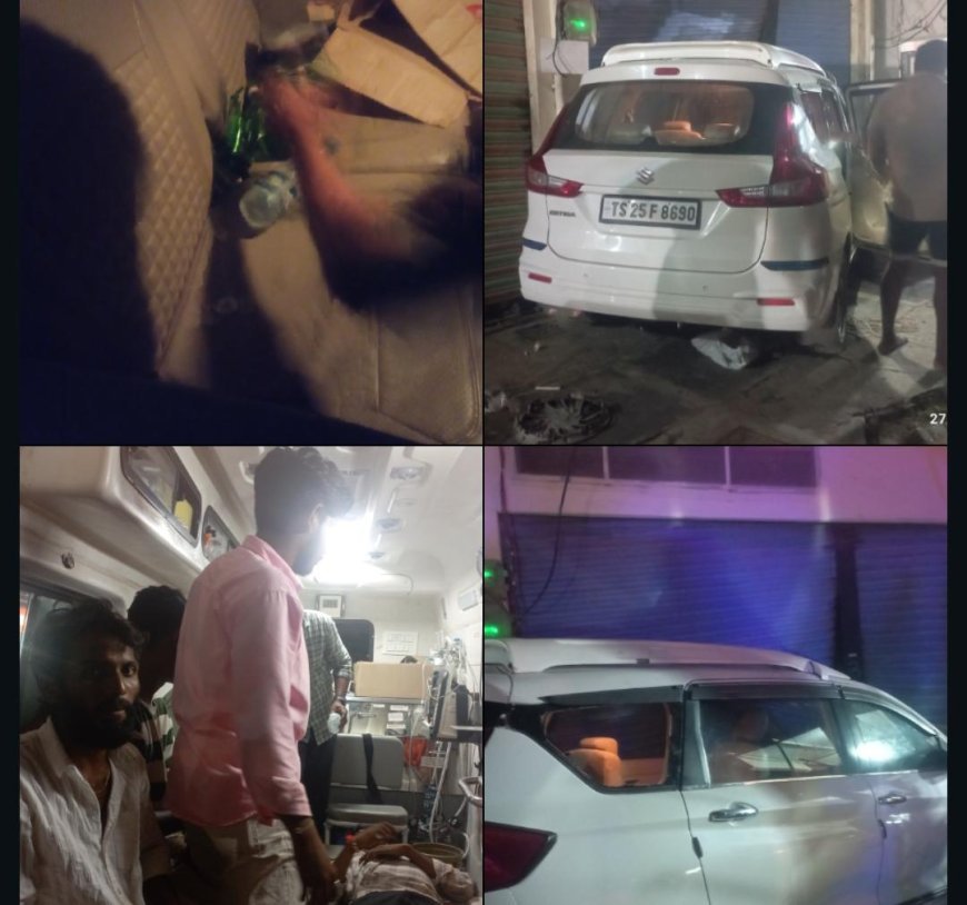 తిరుమలగిరిలో అతివేగంతో ఇంట్లోకి దూసుకెళ్లిన కారు