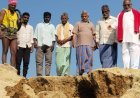 చెరువు కట్ట నిర్మాణంలో భారీ అవినీతి