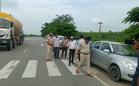 జాతీయ రహదారి (NH-65) పై బ్లాక్ స్పాట్ల తనిఖీ: ప్రమాదాల నివారణకు ఉమ్మడి చర్యలు