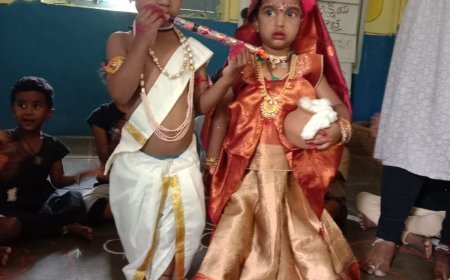 అంగనవాడి సెంటర్లోలో ఘనంగా కృష్ణాష్టమి వేడుకలు 