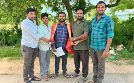 టీఎంజెఎఫ్ నూతన మండల అధ్యక్షుడిగా నిర్మాల వెంకటేష్