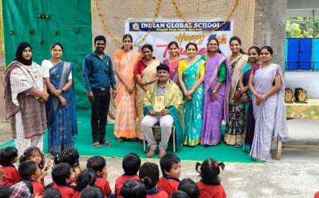 ఇండియన్ గ్లోబల్ స్కూల్లో ఘనంగా ఉపాధ్యాయ దినోత్సవ వేడుకలు