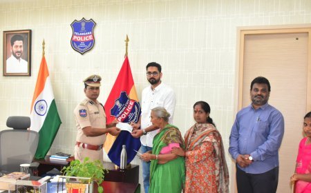 విధి నిర్వహణలో మృతి చెందిన పోలీసు కుటుంబానికి అండగా జిల్లా ఎస్పీ