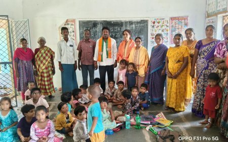 అంగన్వాడీ టీచర్లకు సన్మానం బిజెపి నాయకులు