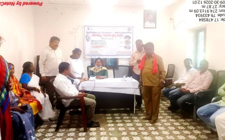 ఉచితంగా మున్సిపల్ కార్మికులకు వైద్య పరీక్షలు