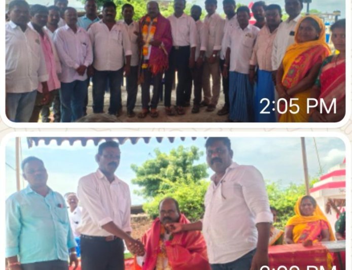 అవార్డు గ్రహీత ఎర్ర యాదగిరి కి ఘనంగా సన్మానం