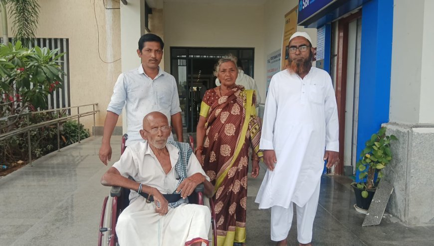 వారసత్వ భూమిని కబ్జా చేశారని వృద్ధురాలి ఆవేదన