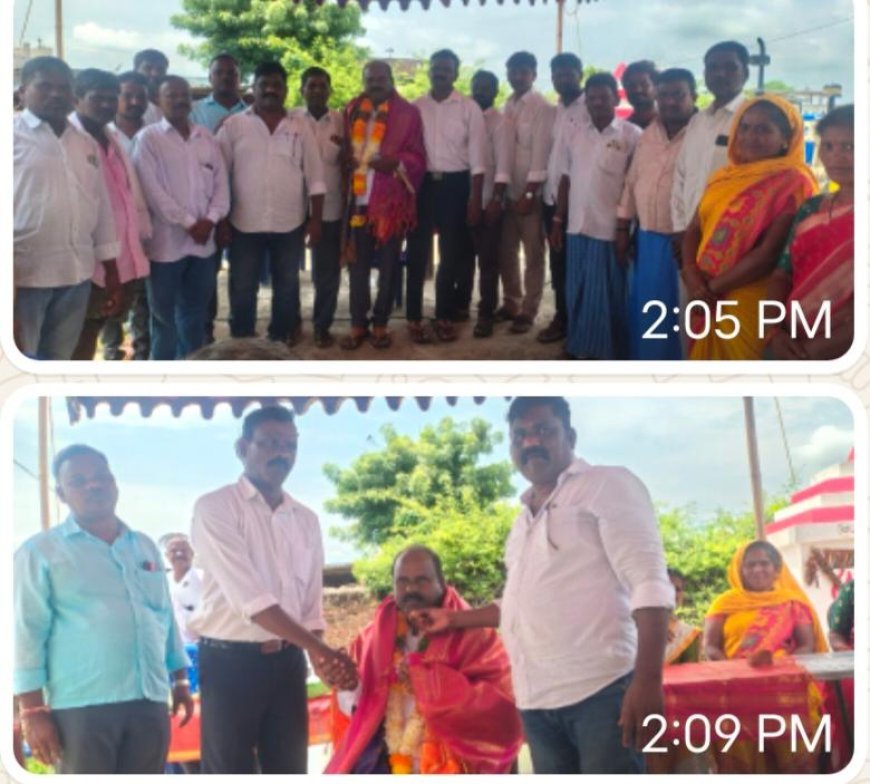 అవార్డు గ్రహీత ఎర్ర యాదగిరి కి ఘనంగా సన్మానం