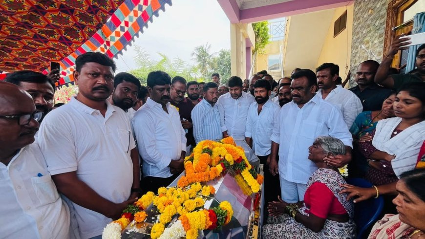 సుంకరి కేశయ్య కు నివాళులర్పించిన ఎమ్మెల్యేలు