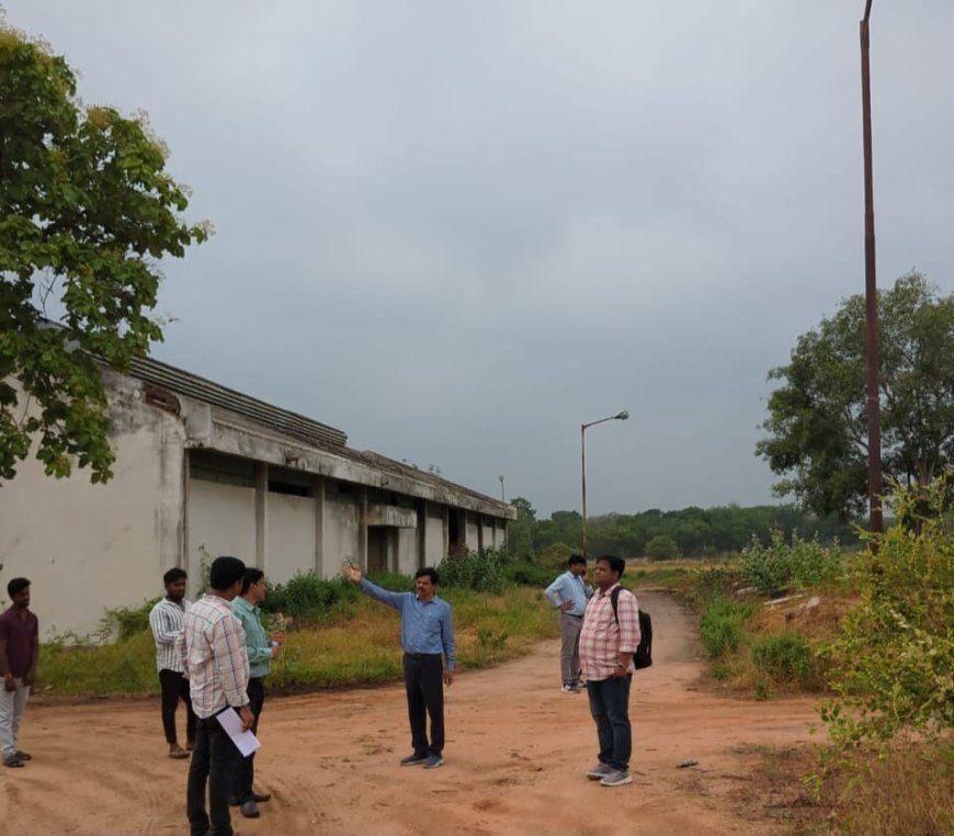 బీచుపల్లి ఆయిల్ మిల్లులో ఆయిల్‌పామ్ ప్రాసెసింగ్ యూనిట్ ఏర్పాటుకు ఫ్యాక్టరీ లేఅవుట్ పరిశీలన