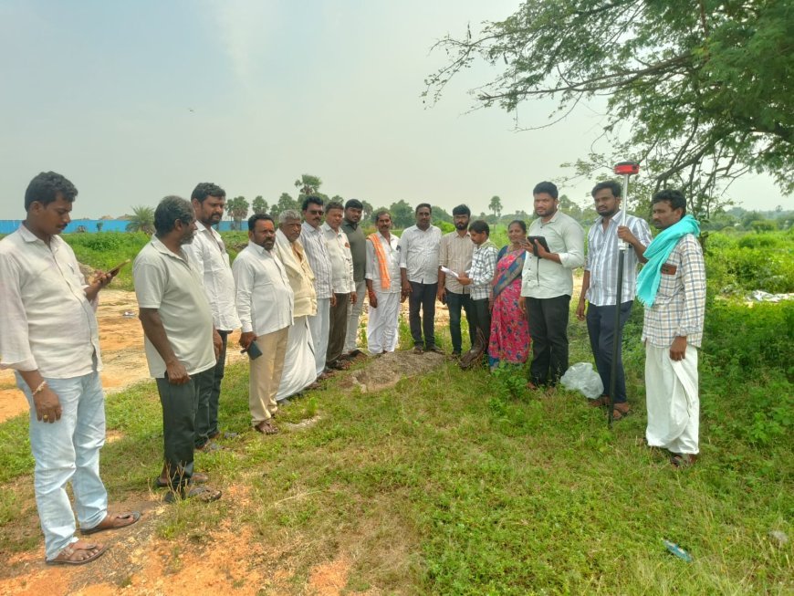 సబ్ స్టేషన్ నిర్మాణం కై స్థల పరిశీలన