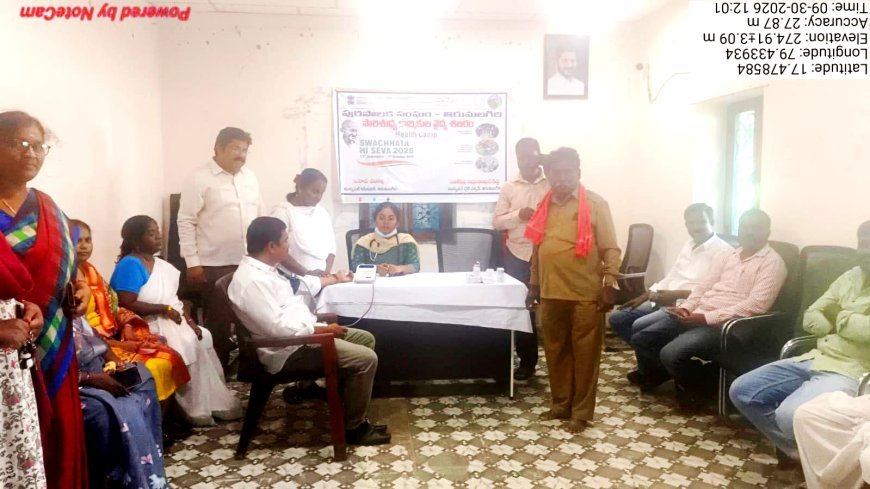 ఉచితంగా మున్సిపల్ కార్మికులకు వైద్య పరీక్షలు