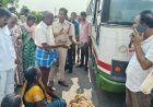 ఆర్టీసీ బస్సు 'ఢీ' మహిళా మృతి
