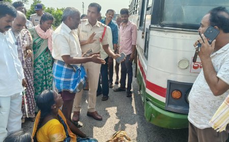 ఆర్టీసీ బస్సు 'ఢీ' మహిళా మృతి