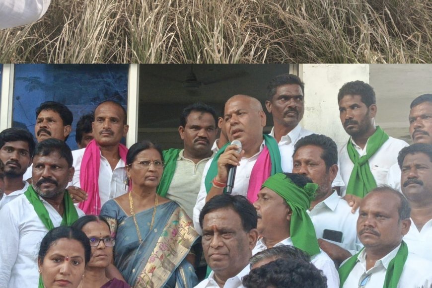 ఎండిపోతున్న పంటలను చూసి చలించిపోతున్న బీరం హర్షవర్ధన్ రెడ్డి