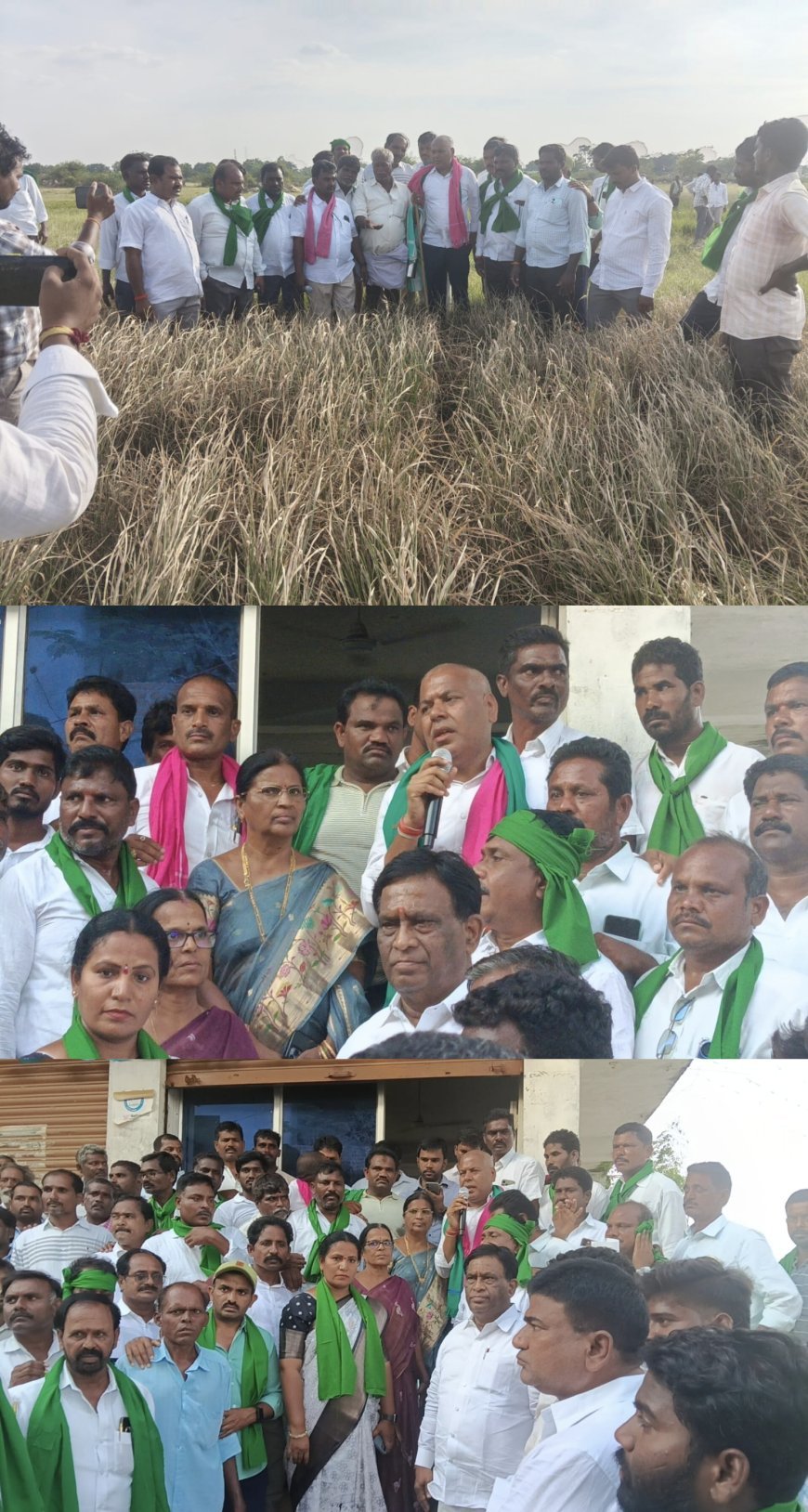 ఎండిపోతున్న పంటలను చూసి చలించిపోతున్న బీరం హర్షవర్ధన్ రెడ్డి
